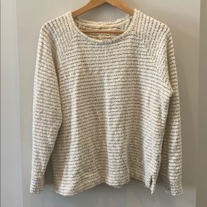 Lou & Grey for Loft sweatshirt, blacks &white, L